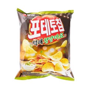 농심 포테토칩 먹태청양마요맛, 105g, 1개