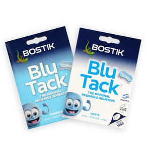 [Bostik] 블루택 50g + 화이트, 1세트