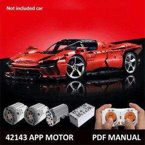 RC 수정 모터 전원 기능 세트 42110 42115 42111 42083 42096 42143 MOC 빌딩 블록 장난감 단지, [08] SET11, 1개