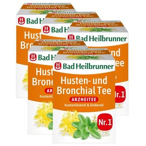 바드하일브루너 메디셔널 브론키얼 티백 Bad Heilbunne Husten Bonchial tea, 5개