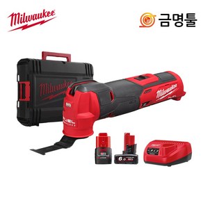 밀워키 M12 FMT-632X 충전만능컷터 12V 6.0AH 3.0AH 2팩 BL모터 12단속도조절, 2개