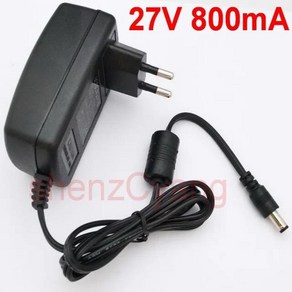 AC 100V-240V 컨버터 스위칭 전원 어댑터 DC 27V 200mA EU 5.5mm x 2.1-2.5mm 공급 1 개, 07 27V 800mA