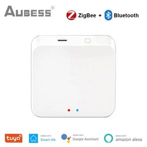 Tuya Zigbee 블루투스 게이트웨이 허브 무선 스마트 홈 브리지 스마트 라이프 앱 Alexa Google 홈을 통한 원격 제어 ZigBee 센서, 멀티 모드, 검은색