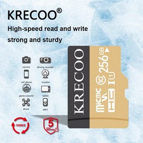 KRECOO® 마이크로 SD 카드 초경량 모바일 카메라 디지털 카메라 고성능 micoSDXC 메모리 카드 마이크로 TF 고속 메모리 카드 SD 카드 메모리 카드 300S, 4, 1개