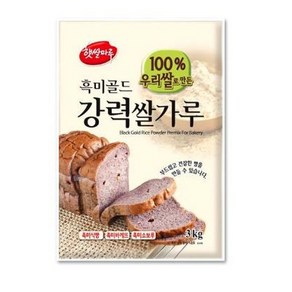 흑미골드강력쌀가루 국산쌀 3kg, 1개