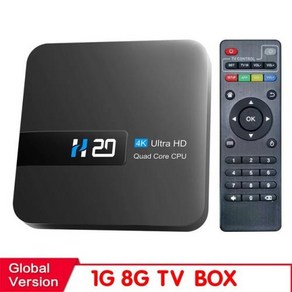 셋톱박스 HONGTOP H20 스마트 TV 박스 안드로이드 10.0 2GB 16GB 4K 3D HD H.265 미디어 플레이어 초고속 1080P 셋톱 신제품, 3) Eu 플러그 - 1GB 8GB, 3) Eu 플러그 - 1GB 8GB