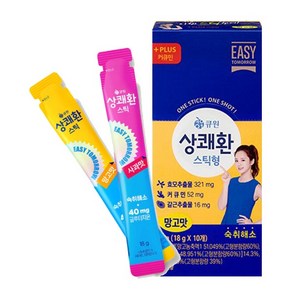 큐원 상쾌한 스틱형 숙취해소 컨디션 스틱 18g 20포 사과맛, 20개, 18ml