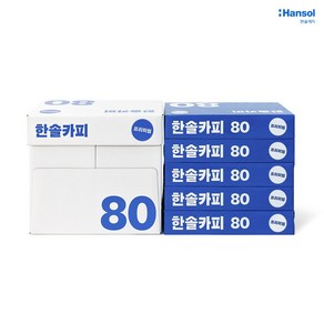 한솔카피 A4 복사용지 A4용지 80g 2500매 2박스, 단품