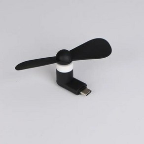 창의적 미니 휴대용 마이크로 USB 선풍기 C타입 냉각 핸드 휴대폰 가제트 팬 테스터 5V 1W, [01] Black, 02 Black, 02 Black