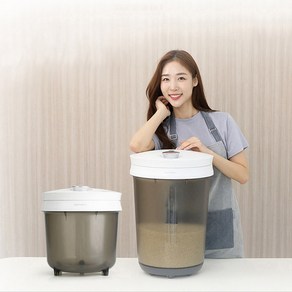 신제품 업그레이드 진공쌀통 무소음 유무선겸용 쌀항아리 쌀보관통, 15Kg