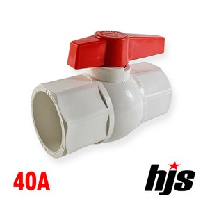 HJS PVC 일반형 콤팩트 볼밸브 40A (본드형) / 소켓형 40mm, 1개