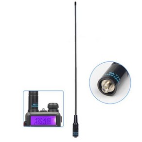 NA-771 안테나 SMA-F 암 VHF UHF 듀얼 밴드 게인 켄우드 바오펑 UV-5R UV-82 BF-888S CB 라디오용