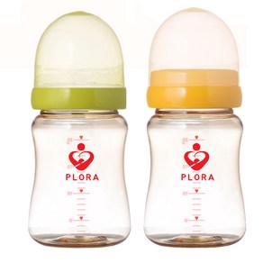 플로라(plora) 150ml(PP) 200ml(PPSU) 300ml (PPSU)프리미엄 젖병1+1 유두실감젖꼭지 젖병