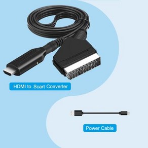 SCART to HDMI HDMISCART 비디오 오디오 업스케일 변환기 어댑터 1080P NTSC PAL HD TV DVD용 스카이 박스 STB 플러그 앤 플레이, HDMI TO SCART CABLE, 1개, 2. HDMI TO SCART, 2) HDMI TO SCART