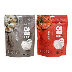 요리여왕 알플러스 매운찌개 60g +된장찌개 60g (동전육수)