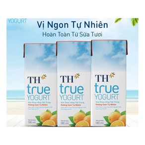 TH TRUE YOUGRT 오렌지맛/베트남 요거트, 180ml, 4개, 180ml