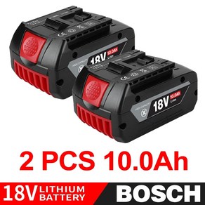 전문가용 18V 무선 GBA18V80 21700 10000mAh BAT609 보쉬 시스템 젤용 Ersatz BAT618 배터리