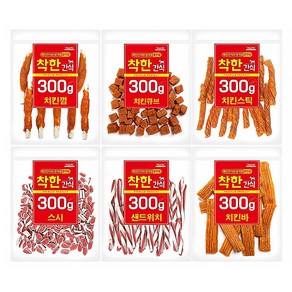 피플펫 착한간식 치킨 실중량 150g 강아지 간식 애견 사사미 개 육포 대용량 져키 300g, 치킨 쌀스틱, 1개