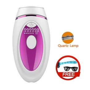 IPL 레이저 영구 제모기 999000 깜박임 LCD 레이저 제모 남성 및 여성용 트리머, Pink, CHINA, Pink
