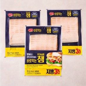 하림 바로먹는닭가슴살챔 180g 3봉(60g9봉), 3개