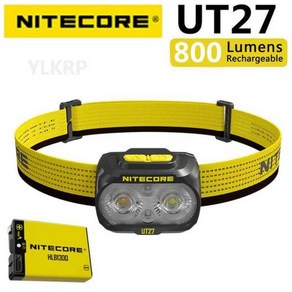 NITECORE UT27 800 루멘 헤드라이트 2023 스타일 USB를 사용하여 충전 가능, 1개, 01 UT27 NEW