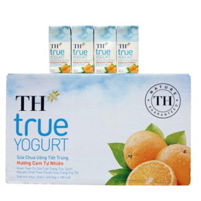 TH TRUE YOUGURT 베트남 TH 요구르트오렌지맛 요구르트, 24개, 180ml