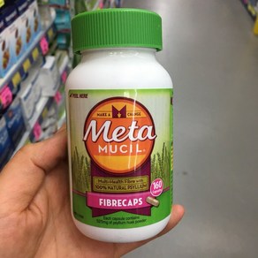 메타무실 화이버 식이섬유 Metamucil Fibe Supplement FibeCaps, 2개, 160정