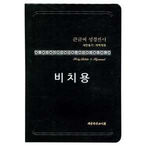 비치용 큰글씨성경전서 NKR73THU 중합본 개역개정 새찬송가 무지퍼 검정