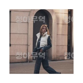 ZARA 자라 페이크 레더 패딩 크롭 베스트조끼