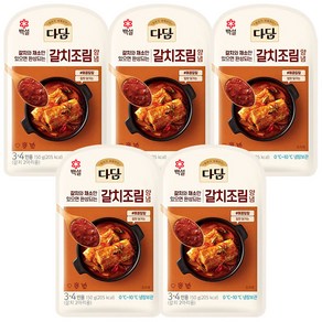 다담 갈치조림양념, 5개, 150g