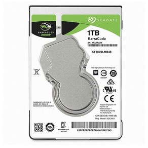 [노트북용] 씨게이트 바라쿠다 1TB 하드디스크 (ST1000LM048) [SATA3/HDD/5400/128M], ST1000LM048