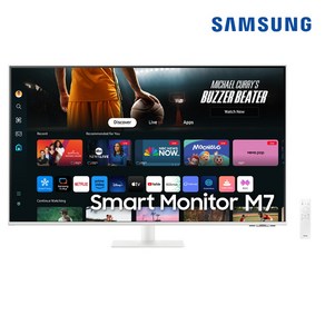 삼성전자 스마트모니터 M7 S43DM701 화이트 107.9cm 4K UHD, 109.22cm