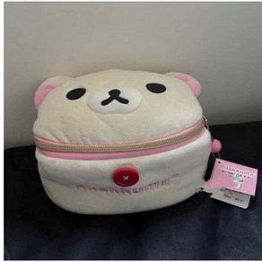 코리락쿠마 파우치 휴대용 화장품 가방 지퍼형 캐릭터 핸드백