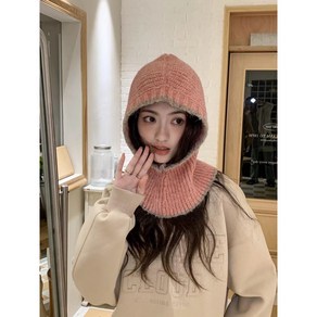 겨울 따뜻한 방한 넥워머 니트 후드 일체형워머 바라클라바