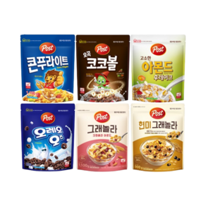 포스트 씨리얼 대용량 콘푸라이트1100g 오레오오즈850g 코코볼1000g 아몬드후레이크1000g 그래놀라1100g, 오곡코코볼1000g, 850g, 1개