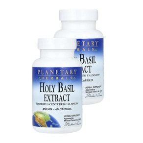 플래너테어리 어벌즈 홀리바질 추출물 450mg Planetary Herbals Holy Basil Extract 450 mg