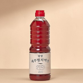 제주도 100% 국내산 멸치액젓 진한 원액 무첨가물, 1kg, 1개