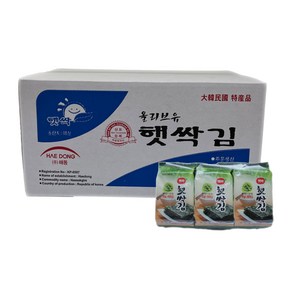 해동 햇싹김 4g 3봉 24입 박스 조미김 도시락김 box, 72개