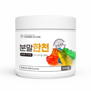 다양하게 사용이 가능한 만능식품 100%국산한천가루 분말한천 200g, 1개