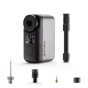 TOPUMP TB2 PRO 미니 휴대용 전기 펌프 자전거 무선 타이어 팽창기 120PSI 최대 450mAh 배터리 화면 고, 01 TOPUMP TB2 PRO, 1개