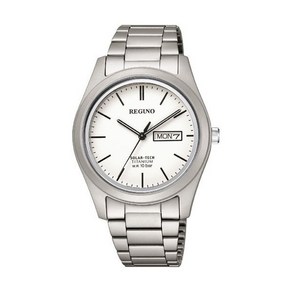 시티즌 시계 CITIZEN WATCH 레그노 REGUNO KM1-415-11 REGUNO레그노 솔라 텍 스탠다드 티타늄 모델 바 인덱스 화이트