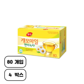 동서 캐모마일 현미녹차, 1.5g, 80개입, 4개