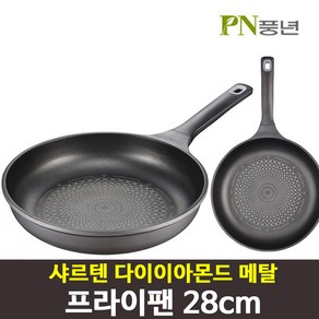 PN풍년 샤르텐 다이아몬드 메탈 프라이팬 28cm, 1개