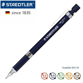 [조한스토어] 스테들러 고급 샤프 925 35 네이비 바디 필기 제도, 1개, 0.9mm