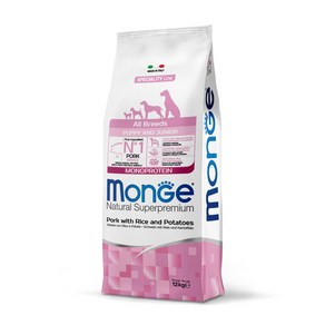 [DOG]몬지 모노프로틴 (LID) 올브리드 어덜트 포크 12kg /1살이상/어덜트/반려견/돼지고기/단일단백질, 1개