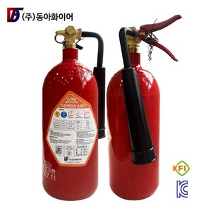 CO2 소화기 2.3kg 5lb 국산 철제 이산화탄소 5파운드 동아화이어, 1개