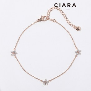 CIARA 14K Daiago 풀샤이닝 뜨레 데이지 팔찌(GoldPlated)