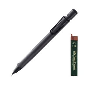 LAMY 사파리 샤프 117매트블랙 + 샤프심 HB 랜덤발송 + 리플렛 + 케이스