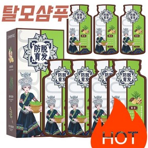 1+1 탈모 샴푸 대용량 허브샴푸 두피케어 샴푸 탈모 방지 생강/하수오/측백잎, 20g, 2개