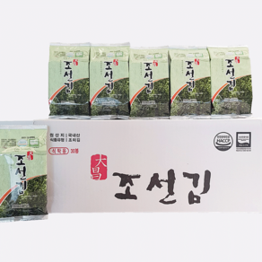 조선김 구운 조미 도시락 선물용 식탁 김 대창 조선 김 30봉, 30개